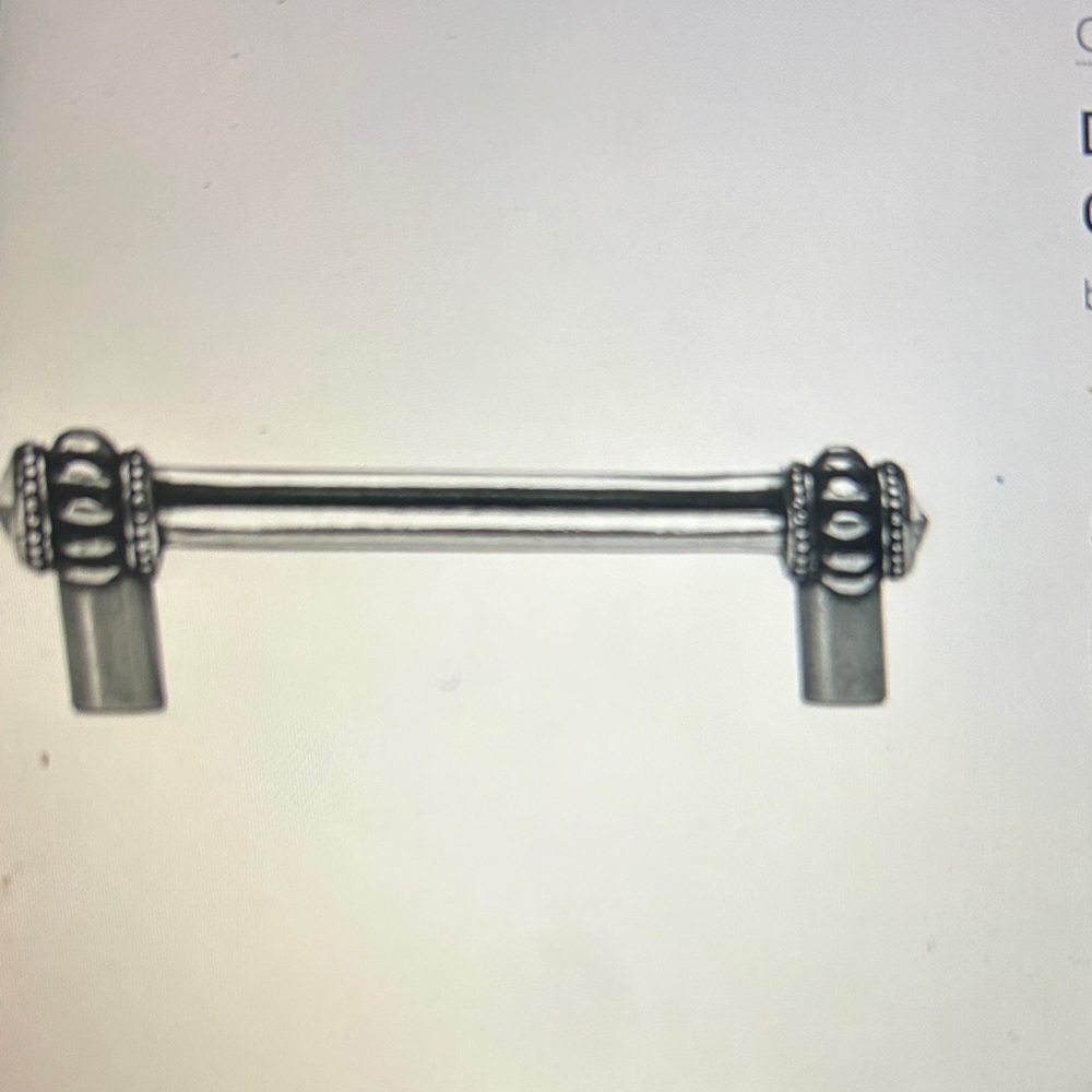 Cache Double SWAROVSKI Crystal Drawer Handle - Picture 2 of 6